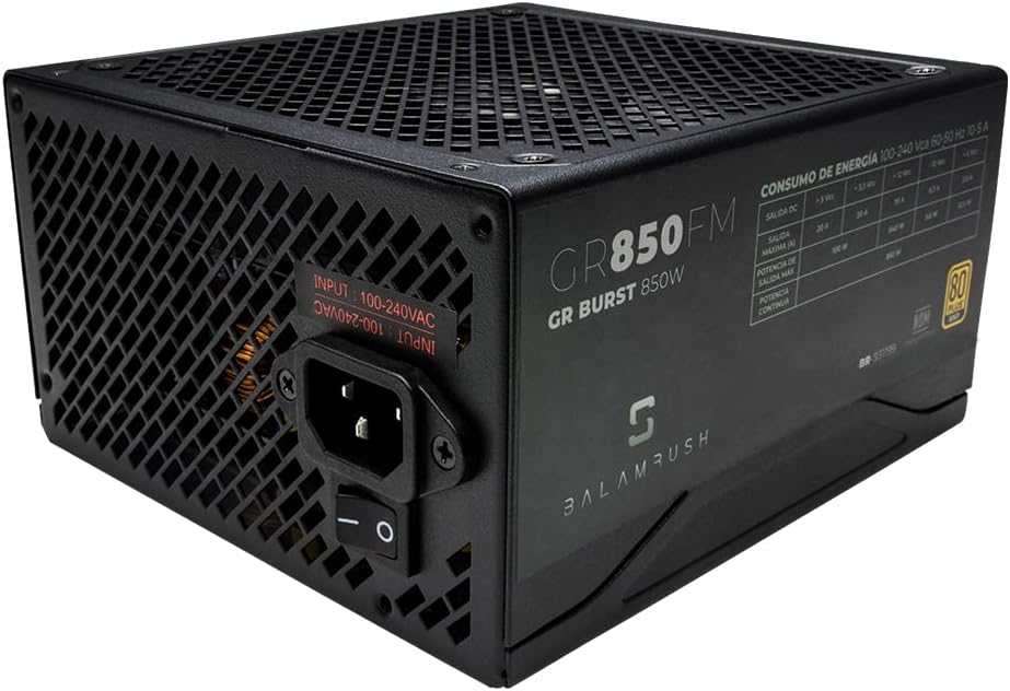 FUENTE DE PODER CERTIFICADA 80 PLUS GOLD 850 WATTS REALES