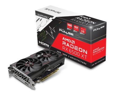 TARJETA DE VÍDEO NUEVA GENERACIÓN AMD RADEON RX 6500 XT 4GB G-DDR6 COMPATIBLE CON FIDELITYFX Y DIRECTX 12, RENDIMIENTO SIMILAR A LA GTX 1650 SUPER