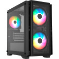 GABINETE GAMING ARBONO CON 3 VENTILADORES RGB PREPARADO PARA GESTIÓN DE CABLES, CON VENTANA DE CRISTAL TEMPLADO *puede variar de acuerdo a existencias*