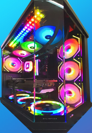  GABINETE, PROFESIONAL Tank Master 9600 TB CON 4 VENTILADORES CON ILUMINACIÓN RGB