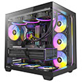 GABINETE, PROFESIONAL NZXT H7 CON 3 VENTILADORES ILUMINACIÓN RGB Y GRAN VENTANA, CABLEADO OPTIMIZADO Y EL MEJOR FLUJO DE AIRE (El modelo puede variar según existencias)