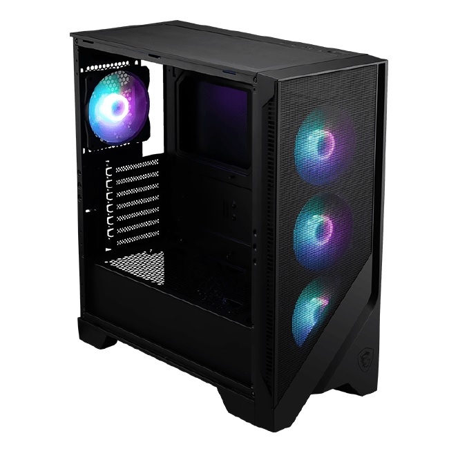 GABINETE, PROFESIONAL MSI 3 VENTILADORES CON LUZ RGB Y GRAN VENTANA