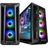 GABINETE, PROFESIONAL COOLER MASTER CON 3 VENTILADORES ILUMINACIÓN RGB Y GRAN VENTANA