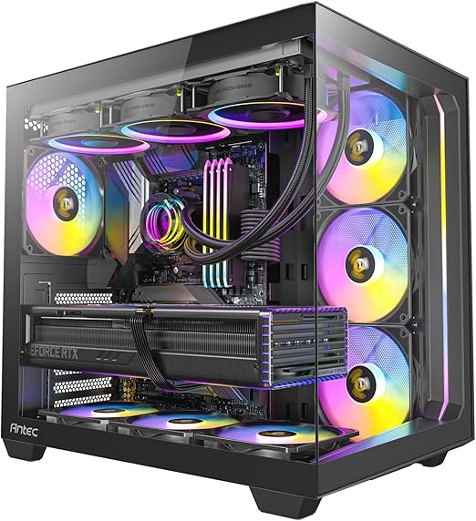 GABINETE PROFESIONAL PARA PC DE ALTO RENDIMIENTO PERFORMANCE 1FT, CON GRAN VENTANA Y VENTILADORES RGB, FLUJO DE AIRE MEJORADO, CABLEADO OPTIMIZADO *puede variar de acuerdo a existencias*
