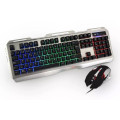 TECLADO Y MOUSE GAMER MULTIMEDIA, 4 MODOS DE COLOR, MOUSE CON PRECISIÓN REGULABLE HASTA 3,200 DPI