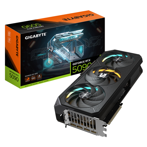 TARJETA DE VÍDEO NUEVA GENERACIÓN NVIDIA GEFORCE RTX-5090 32GB G-DDR7 GAMA ULTRA ALTA 512BITS CON 21,760 NÚCLEOS CUDA, RT, Y TENSOR CORES 5a GENERACIÓN, NUEVAS FUNCIONES PARA INTELIGENCIA ARTIFICIAL