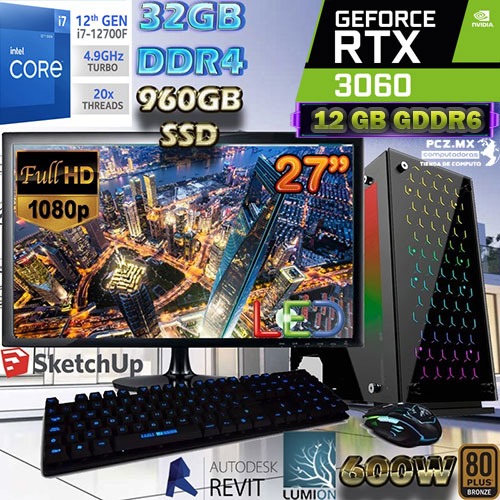 PC gamer precio; presentación de una computadora que tiene 2 TB.