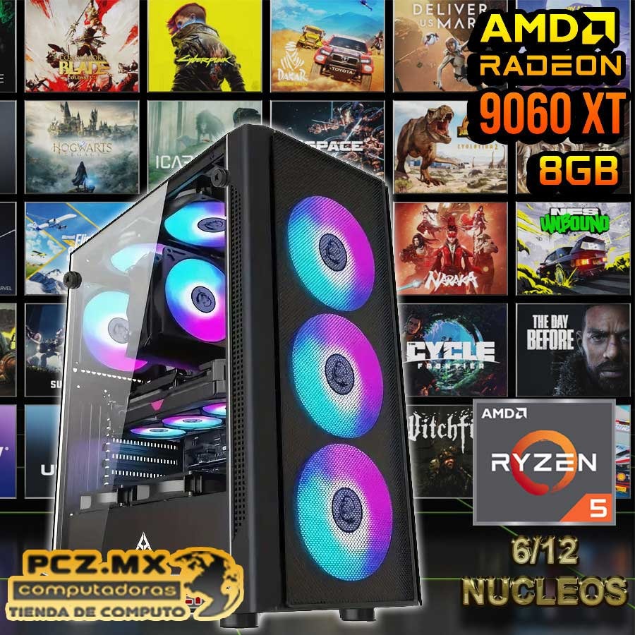 PC GAMER RYZEN 5 5600XT RX 9060