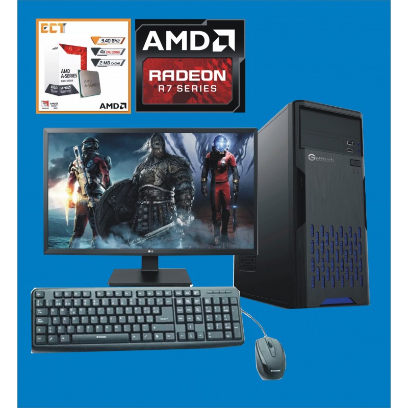 PC AMD A8-9600 4 NÚCLEOS VÍDEO R7 4GB