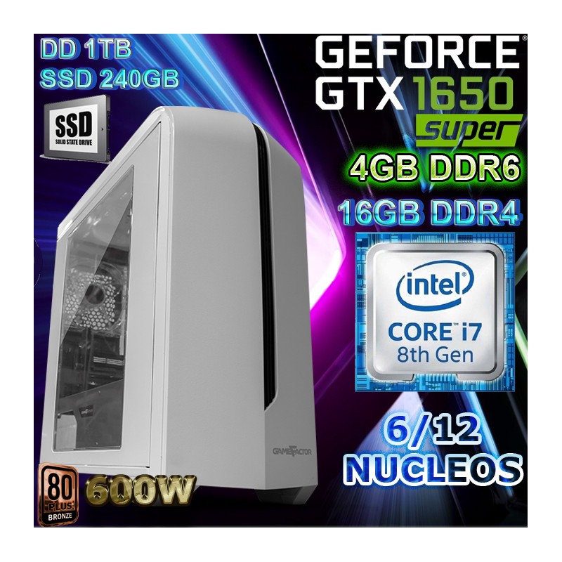 i7 9700f 🥇 CPU 8 NÚCLEOS NVIDIA GTX-1650 