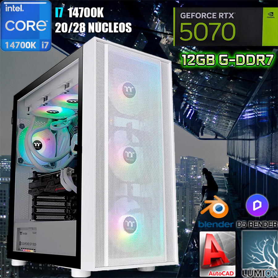 PC CORE I9-12900KF; Equipo gran ventana de cristal templado.