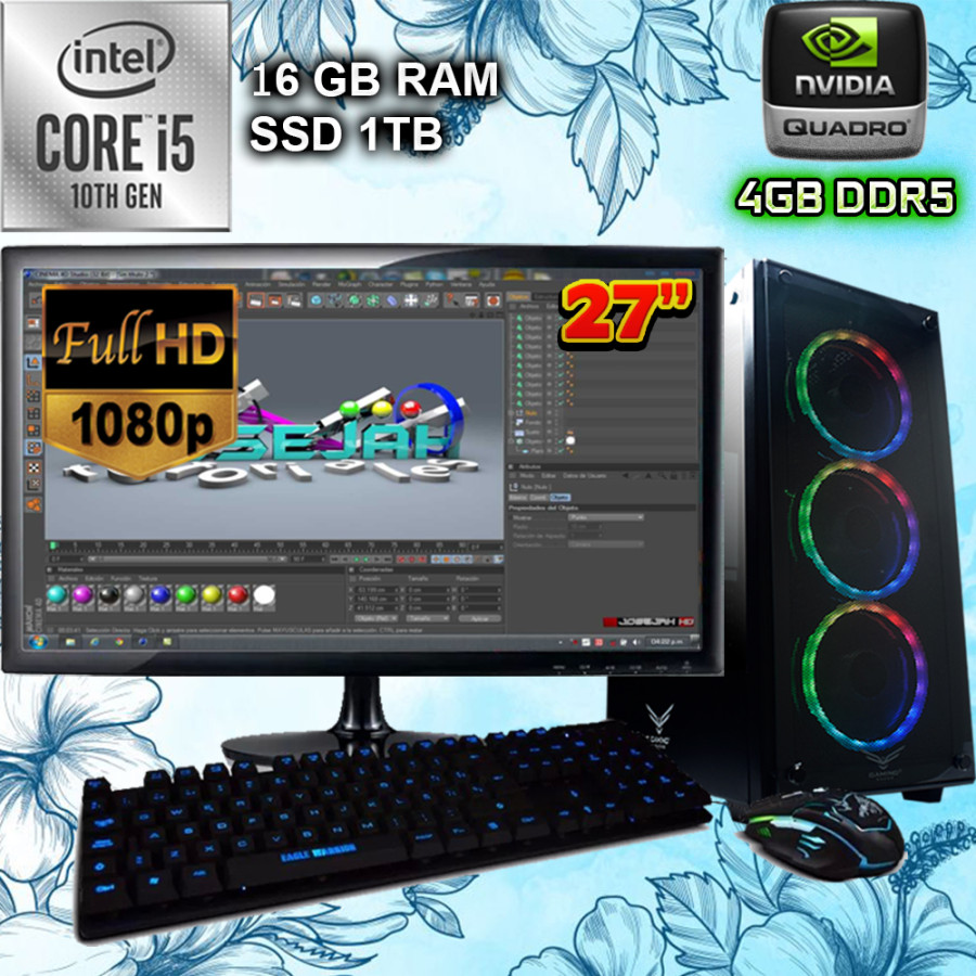 PC GAMER CORE I5 12400 NVIDIA QUADRO