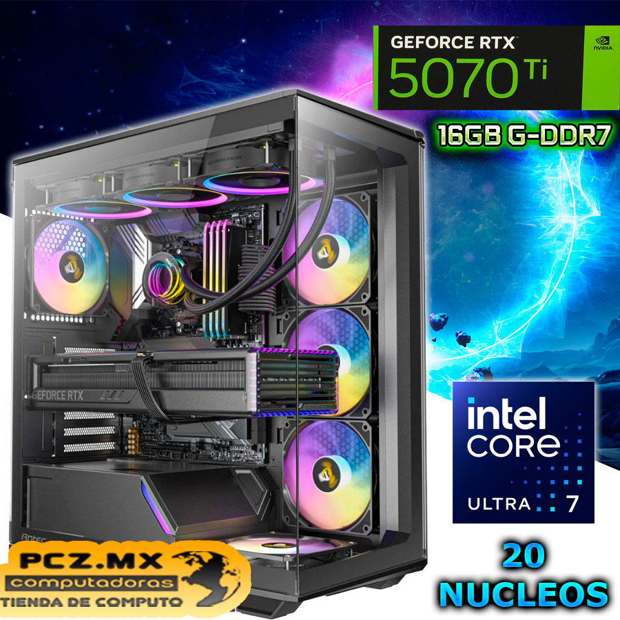 PC INTEL CORE ULTRA 7-265K; RTX 5070 TI.