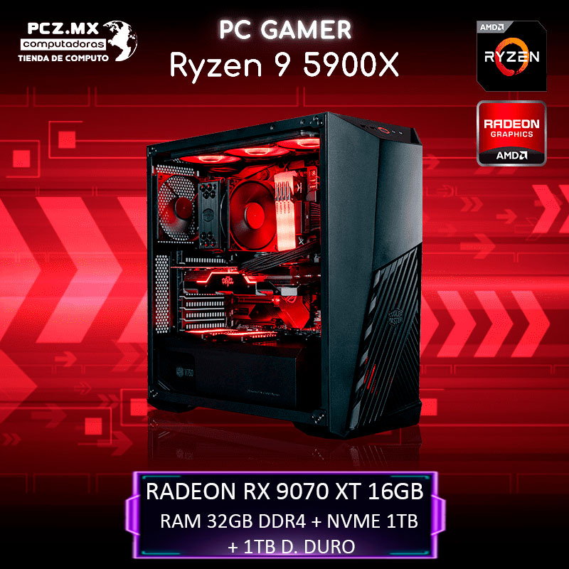 Un equipo con un procesador AMD Ryzen 9 5900X nueva generación.