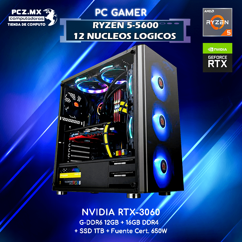 PC Gamer-Ryzen 5 3600-Nvidia RTX-3060