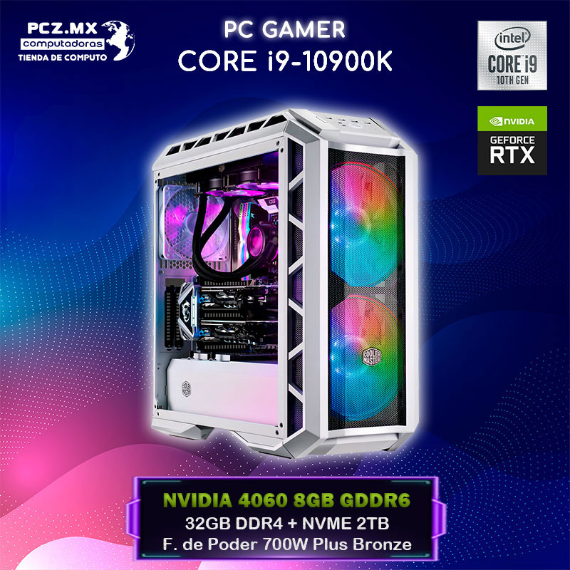 PC CORE I9-10900F; CPU gamer de gama alta.