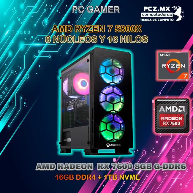 pc gamer ryzen 7 5800x 
