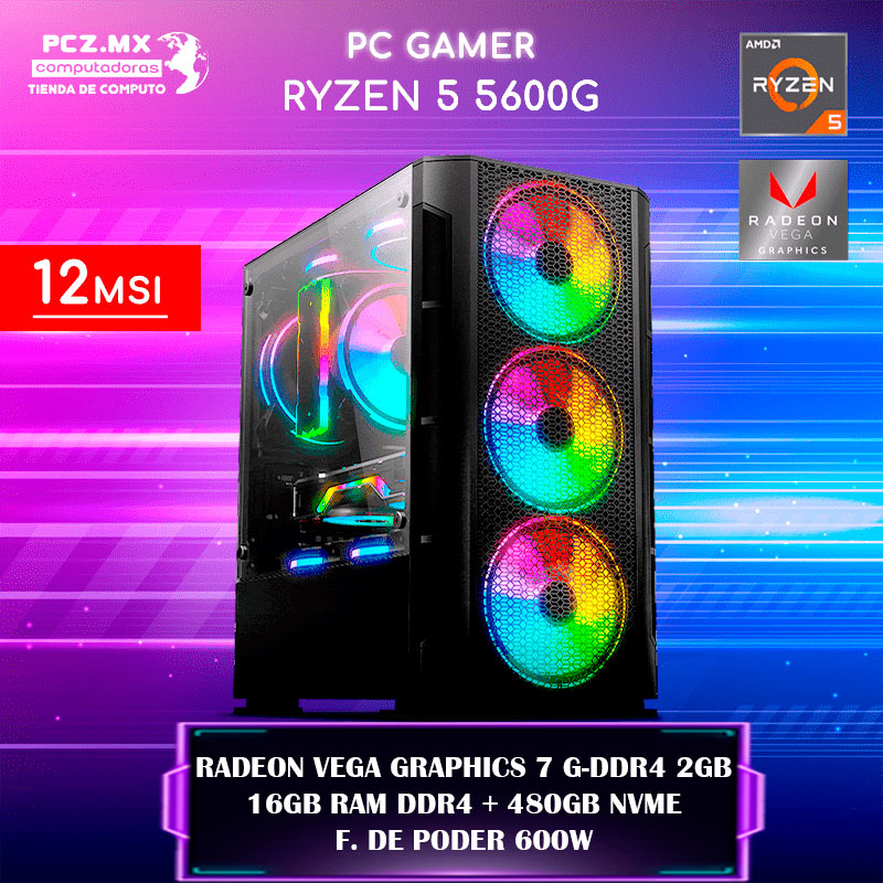 ryzen 5 5600G gráficos integrados amd radeon