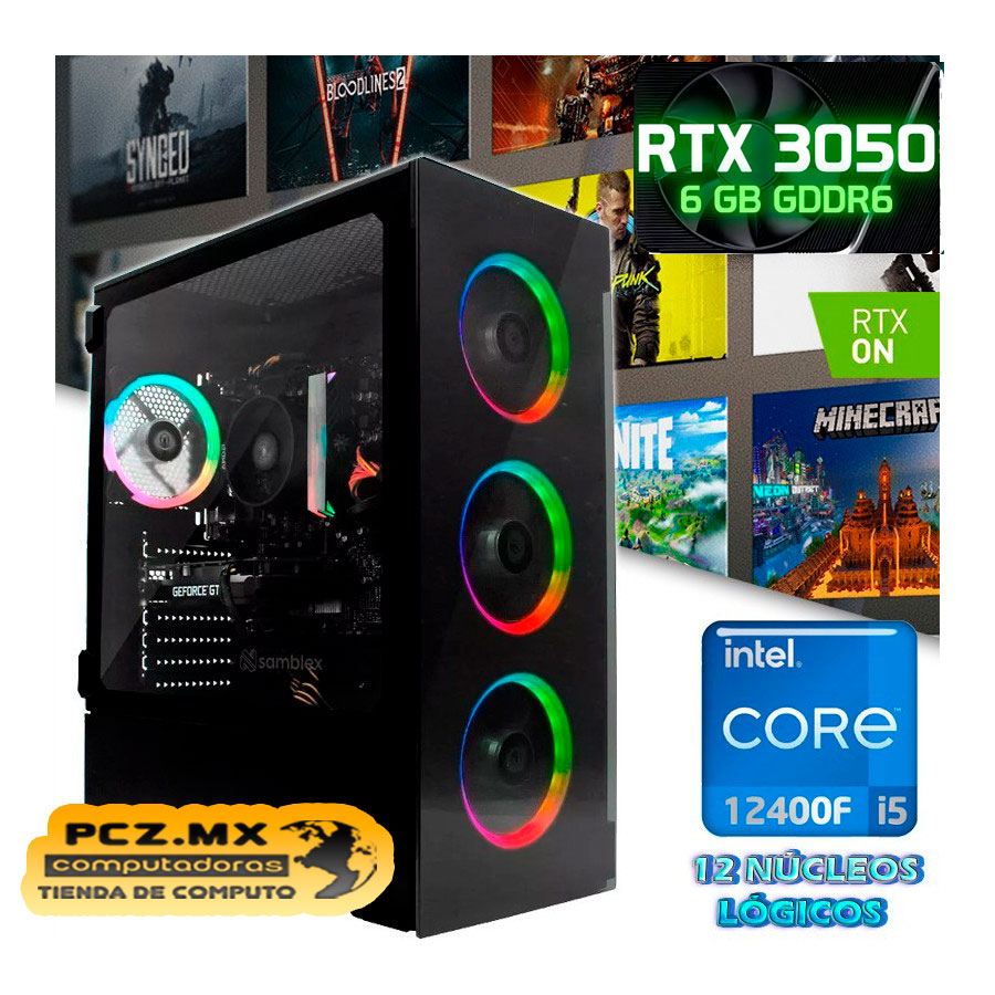 CPU GAMER CORE I5-12400 6/12 NÚCLEOS RTX3050