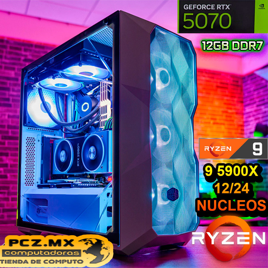 PC RYZEN 9 5900X 12/24 NÚCLEOS RTX-5070 12GB