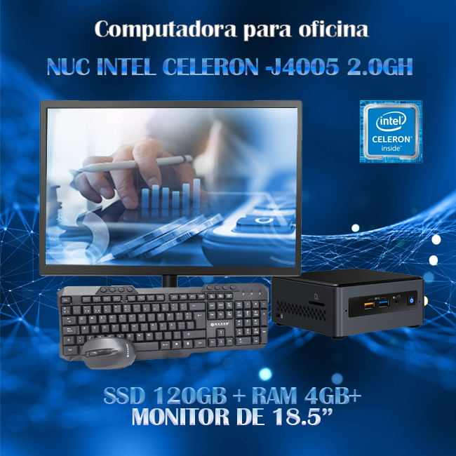 PC CELERON NUC MARCA INTEL J4005