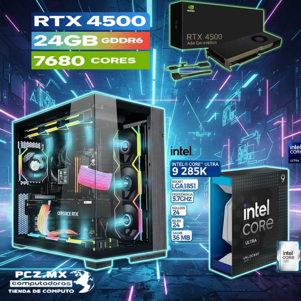 CORE ULTRA 9-285K QUADRO A 4500 24GB