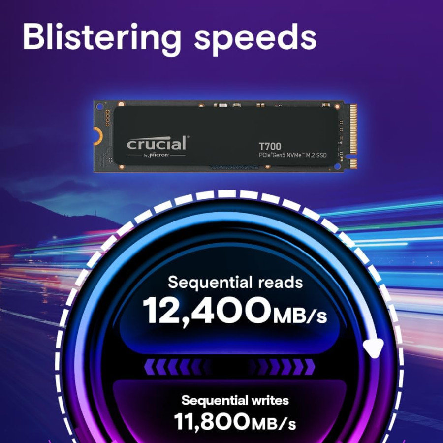 Crucial T700 2TB Gen5 PCIE 5.0 NVMe 